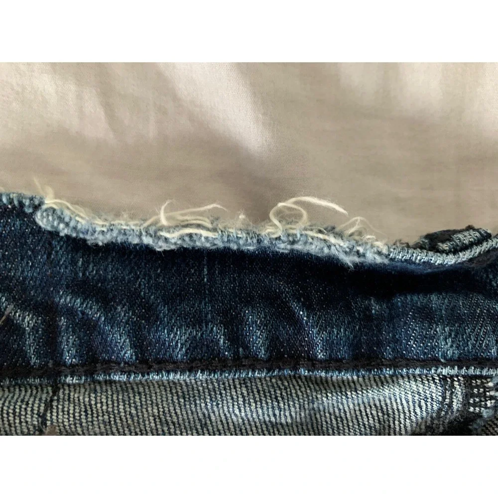 NWT Ksubi Super Skinny Ankle Zip Roadie Blue Distressed Jeans size 30